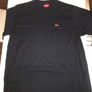 Supreme small box logo tee navy